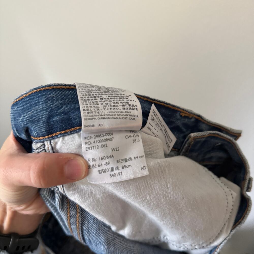 Levi’s Orange Tab 517 High Rise Bootcut Cropped Jeans Sz 25 - Picture 5 of 6